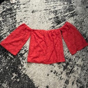 Orange off the shoulder top